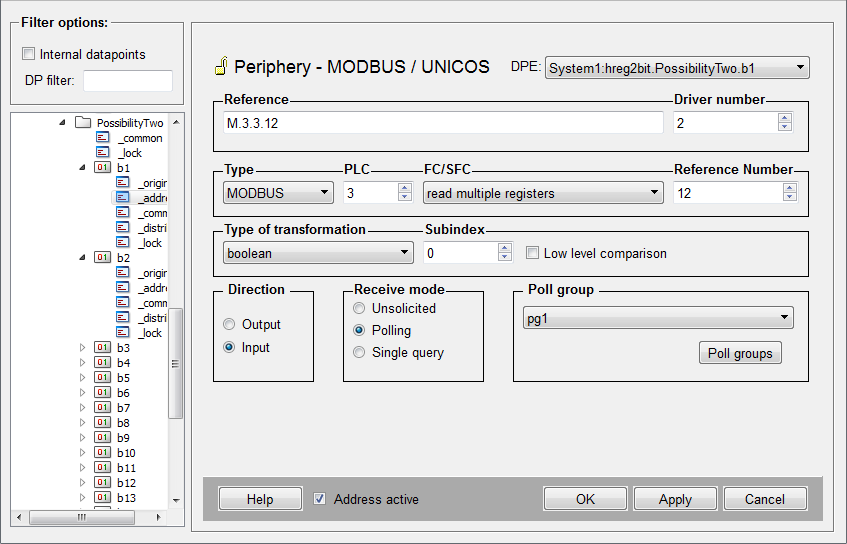 Modbus/TCP Driver - Details