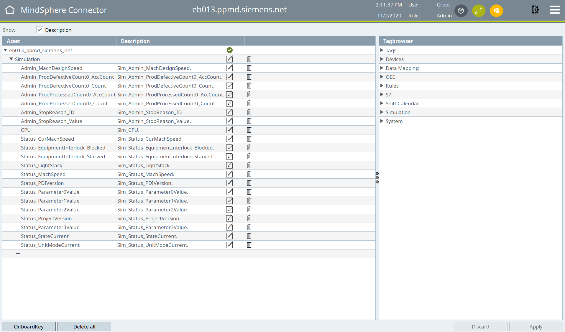 Screenshot - SIMATIC WinCC OA IOT Suite 1.2