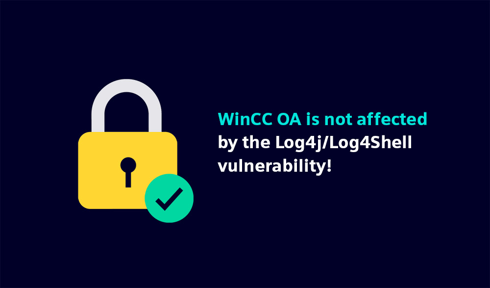 WinCC OA not affected by Log4j/Log4Shell